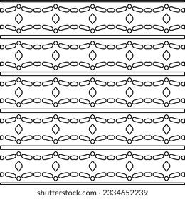 Abstract background with figures from lines. black and white pattern for web page, textures, card, poster, fabric, textile. Monochrome graphic repeating design.