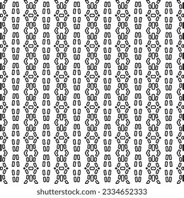 Abstract background with figures from lines. black and white pattern for web page, textures, card, poster, fabric, textile. Monochrome graphic repeating design.