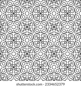 Resumen de antecedentes con cifras de líneas. patrón blanco y negro para página web, texturas, tarjeta, afiche, tela, textil. Diseño repetitivo gráfico monocromo.