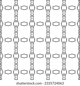 Abstract background with figures from lines. black and white pattern for web page, textures, card, poster, fabric, textile. Monochrome graphic repeating design.