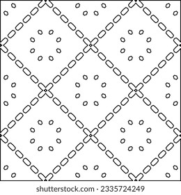 Abstract background with figures from lines. black and white pattern for web page, textures, card, poster, fabric, textile. Monochrome graphic repeating design.