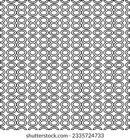 Abstract background with figures from lines. black and white pattern for web page, textures, card, poster, fabric, textile. Monochrome graphic repeating design.
