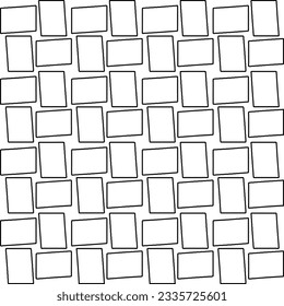 Abstract background with figures from lines. black and white pattern for web page, textures, card, poster, fabric, textile. Monochrome graphic repeating design.