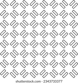 Abstract background with figures from lines. black and white pattern for web page, textures, card, poster, fabric, textile. Monochrome graphic repeating design.