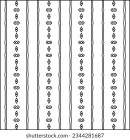 Abstrakter Hintergrund mit Figuren aus Linien. schwarz-weißes Muster für Webseiten, Texturen, Karten, Poster, Stoff, Textilien. Monochrome grafische Wiederholungsdesign.