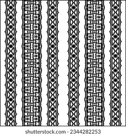 Abstract background with figures from lines. black and white pattern for web page, textures, card, poster, fabric, textile. Monochrome graphic repeating design.