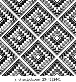 Abstract background with figures from lines. black and white pattern for web page, textures, card, poster, fabric, textile. Monochrome graphic repeating design.