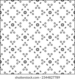Abstract background with figures from lines. black and white pattern for web page, textures, card, poster, fabric, textile. Monochrome graphic repeating design.