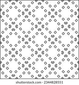 Abstract background with figures from lines. black and white pattern for web page, textures, card, poster, fabric, textile. Monochrome graphic repeating design.