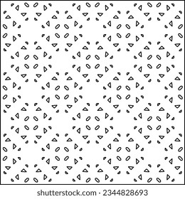 Abstract background with figures from lines. black and white pattern for web page, textures, card, poster, fabric, textile. Monochrome graphic repeating design.