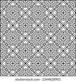 Resumen de antecedentes con cifras de líneas. patrón blanco y negro para página web, texturas, tarjeta, afiche, tela, textil. Diseño repetitivo gráfico monocromo.