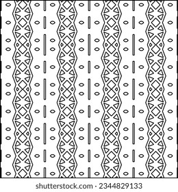 Abstract background with figures from lines. black and white pattern for web page, textures, card, poster, fabric, textile. Monochrome graphic repeating design.