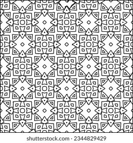 Resumen de antecedentes con cifras de líneas. patrón blanco y negro para página web, texturas, tarjeta, afiche, tela, textil. Diseño repetitivo gráfico monocromo.