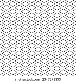 Abstract background with figures from lines. black and white pattern for web page, textures, card, poster, fabric, textile. Monochrome graphic repeating design.