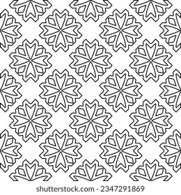 Abstrakter Hintergrund mit Figuren aus Linien. schwarz-weißes Muster für Webseiten, Texturen, Karten, Poster, Stoff, Textilien. Monochrome grafische Wiederholungsdesign.