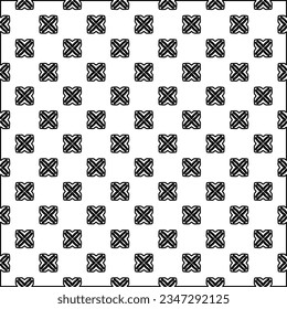 Abstract background with figures from lines. black and white pattern for web page, textures, card, poster, fabric, textile. Monochrome graphic repeating design.