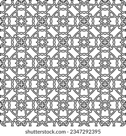 Resumen de antecedentes con cifras de líneas. patrón blanco y negro para página web, texturas, tarjeta, afiche, tela, textil. Diseño repetitivo gráfico monocromo.