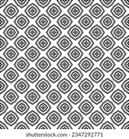 Abstract background with figures from lines. black and white pattern for web page, textures, card, poster, fabric, textile. Monochrome graphic repeating design.