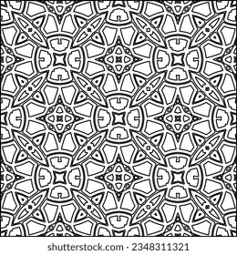 Resumen de antecedentes con cifras de líneas. patrón blanco y negro para página web, texturas, tarjeta, afiche, tela, textil. Diseño repetitivo gráfico monocromo.