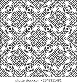 Resumen de antecedentes con cifras de líneas. patrón blanco y negro para página web, texturas, tarjeta, afiche, tela, textil. Diseño repetitivo gráfico monocromo.
