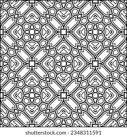 Resumen de antecedentes con cifras de líneas. patrón blanco y negro para página web, texturas, tarjeta, afiche, tela, textil. Diseño repetitivo gráfico monocromo.