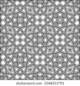 Resumen de antecedentes con cifras de líneas. patrón blanco y negro para página web, texturas, tarjeta, afiche, tela, textil. Diseño repetitivo gráfico monocromo.