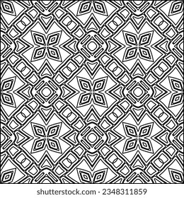 Resumen de antecedentes con cifras de líneas. patrón blanco y negro para página web, texturas, tarjeta, afiche, tela, textil. Diseño repetitivo gráfico monocromo.