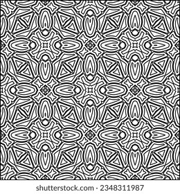 Resumen de antecedentes con cifras de líneas. patrón blanco y negro para página web, texturas, tarjeta, afiche, tela, textil. Diseño repetitivo gráfico monocromo.