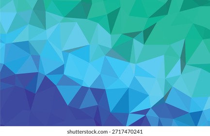 Fondo Abstractas con triángulos azul, púrpura y verde, formando un gradiente que aporta un toque moderno y poligonal a cualquier proyecto digital o impreso.
