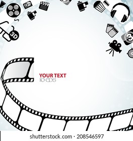 abstract background with film