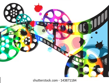 Abstract background film vector