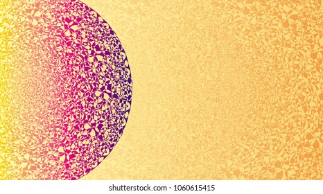 Abstract background. Fine delicate ornament in colors: yellow, red, purple, violet. Bright, colorful colors