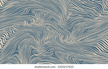 Abstract background with fine line pattern - hand drawn vector illustration. Flat color design.