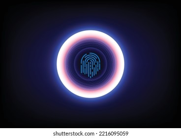 abstract background finger glow circle
