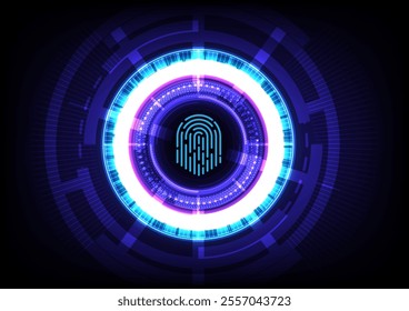 Abstract background with finger print design, stock vector