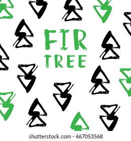 Abstract background with fir tree for your design