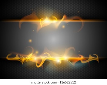 abstract background with fire