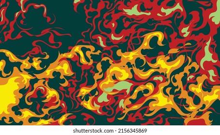 abstract background with fire motif