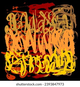 Abstract background with fire, vector