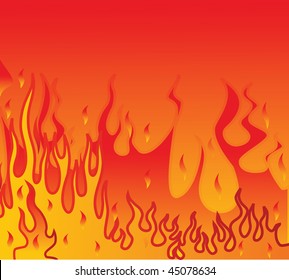 Abstract background with fire. Vector illustration