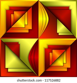 Abstract background with fish silhouettes