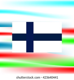 Abstract background and the flag of Finland