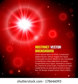 Abstract background with flair. Vector illustration.