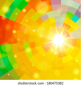 Abstract background with flare. Vector illustration.