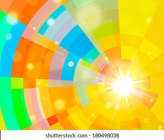 Abstract background with flare. Vector illustration.