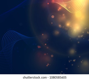 Abstract background with flares, vector illustration