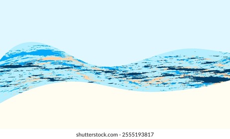 ABSTRACT BACKGROUND FLAT COLOR WITH HAND DRAWN SHAPES MESSY BRUSH DESIGN VECTOR TEMPLATE FOR WALLPAPER, COVER DESIGN