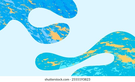 ABSTRACT BACKGROUND FLAT COLOR WITH HAND DRAWN SHAPES MESSY BRUSH DESIGN VECTOR TEMPLATE FOR WALLPAPER, COVER DESIGN