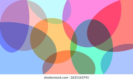 FONDO Abstractas DISEÑO COLORIDO PLANO CON FORMAS GEOMÉTRICAS CÍRCULO PLANTILLA DE VECTOR BUENO PARA EL SITIO WEB MODERNO, FONDO DE PANTALLA, DISEÑO DE CUBIERTA 