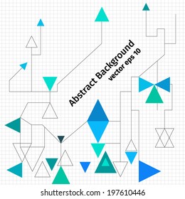 Abstract  background, flat design, vector illustration